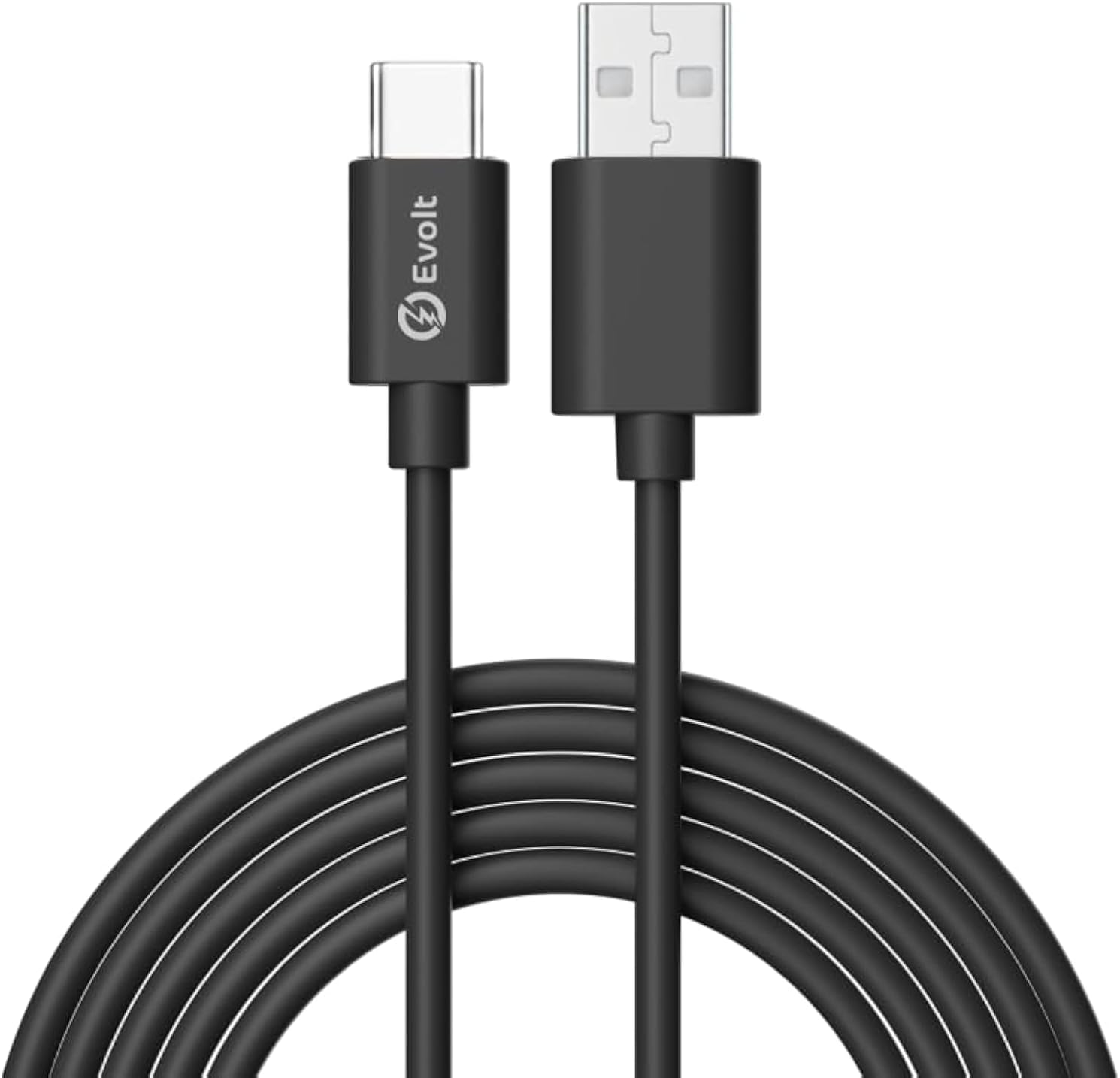 Evolt Gadgets Simplified ECA-C1 USB-A to Type-C Charge & Sync Cable Black