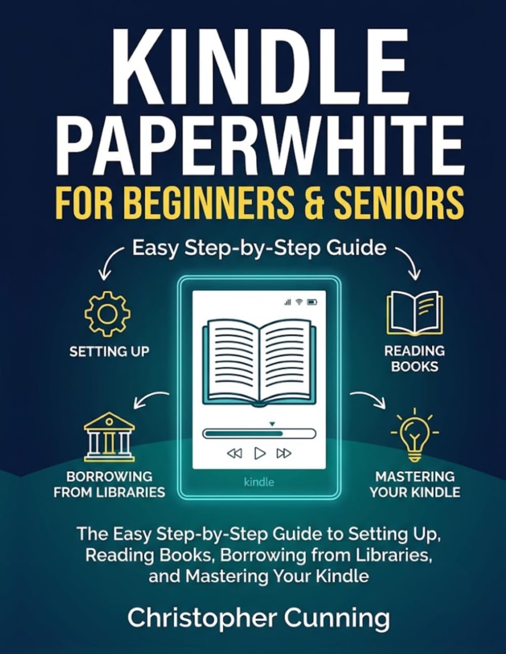 Kindle Paperwhite for Beginners & Seniors: The Easy Step-by-Step Guide to Setting Up, Reading Books, Borrowing from Libraries, and Mastering Your Kindle