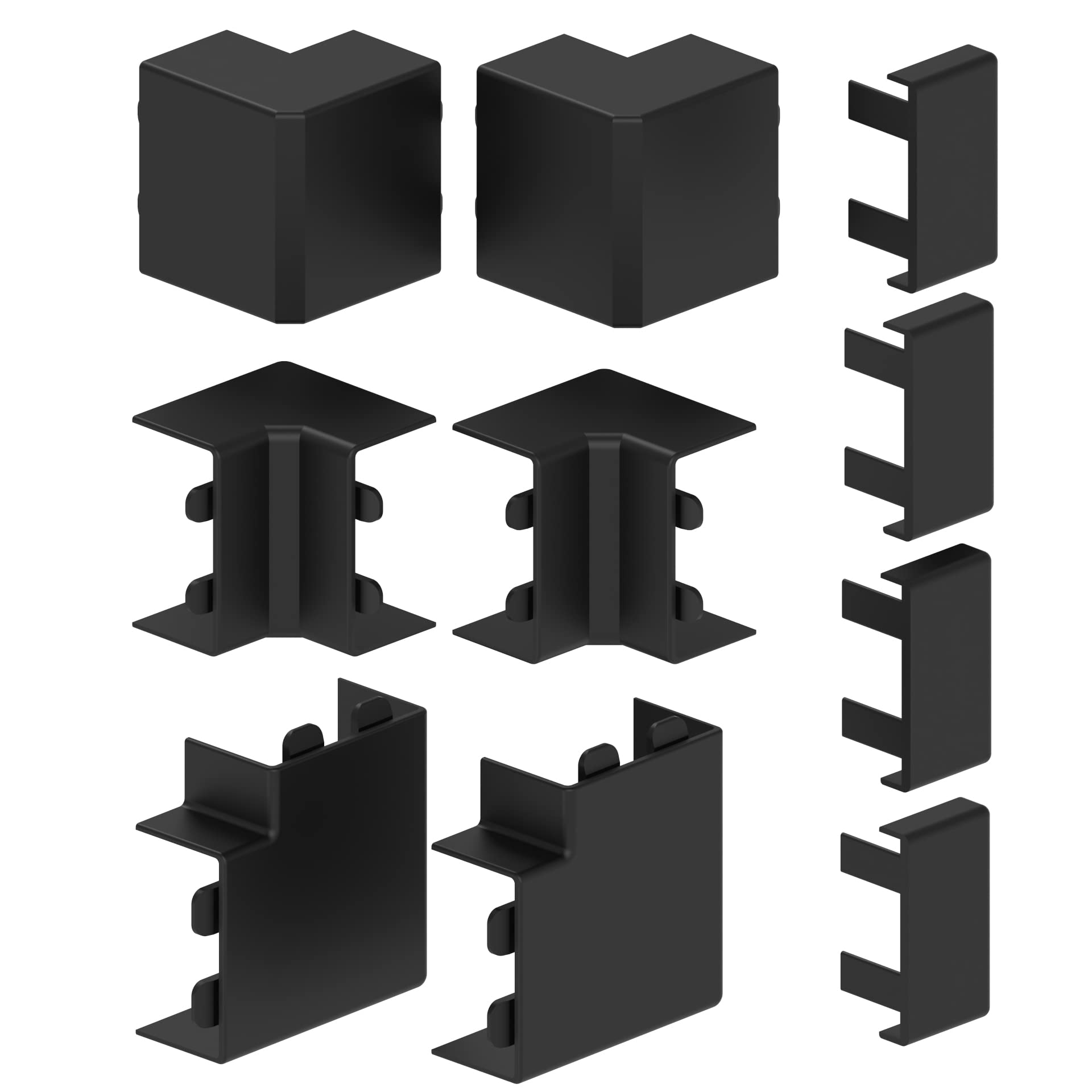 Cable Coach Habengut | accessory set for mounting the cable duct 15x30 mm, colour: black