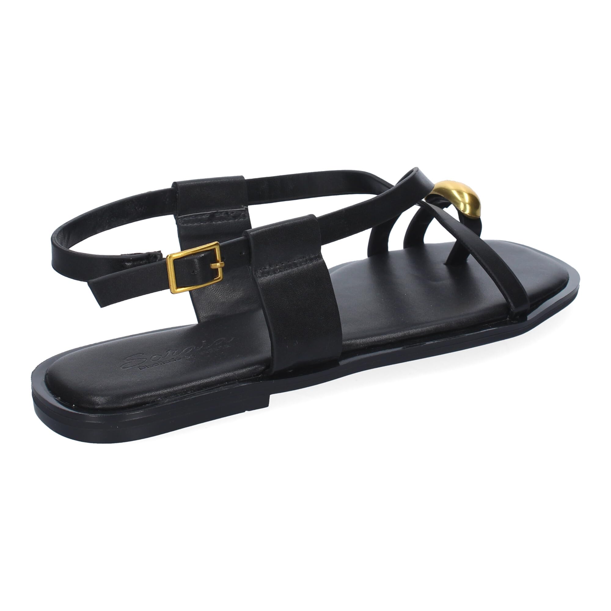 shoes&blues.es Sandalias Planas de Mujer, Diseno Comodo y Elegante con Cierre de Hebilla Ajustable, Ideales para Primavera-Verano.