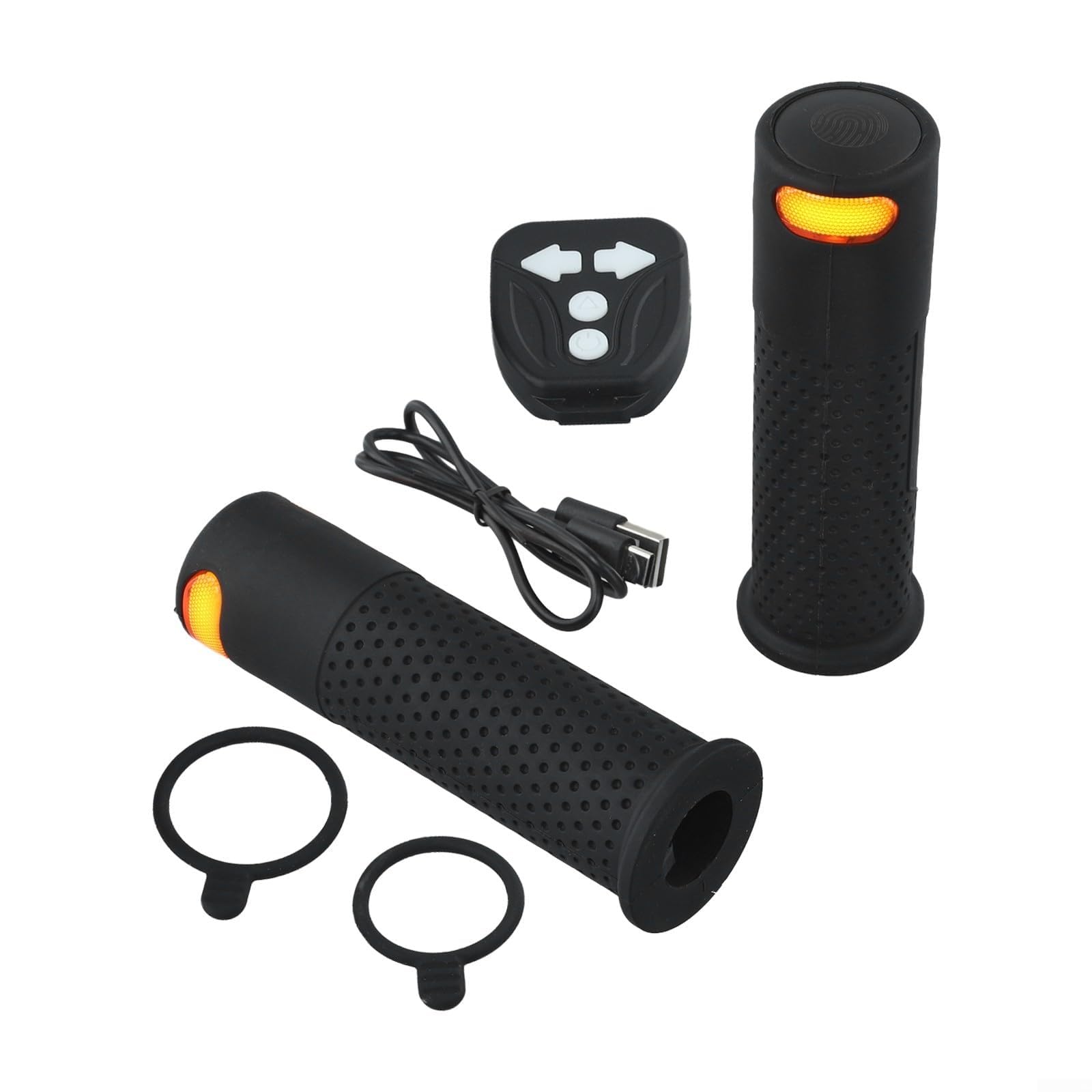 Manopole per manubrio di scooter elettrico con indicatori di direzione integrati, impugnature antiscivolo per maggiore sicurezza, accessori di ricambio per scooter notturni