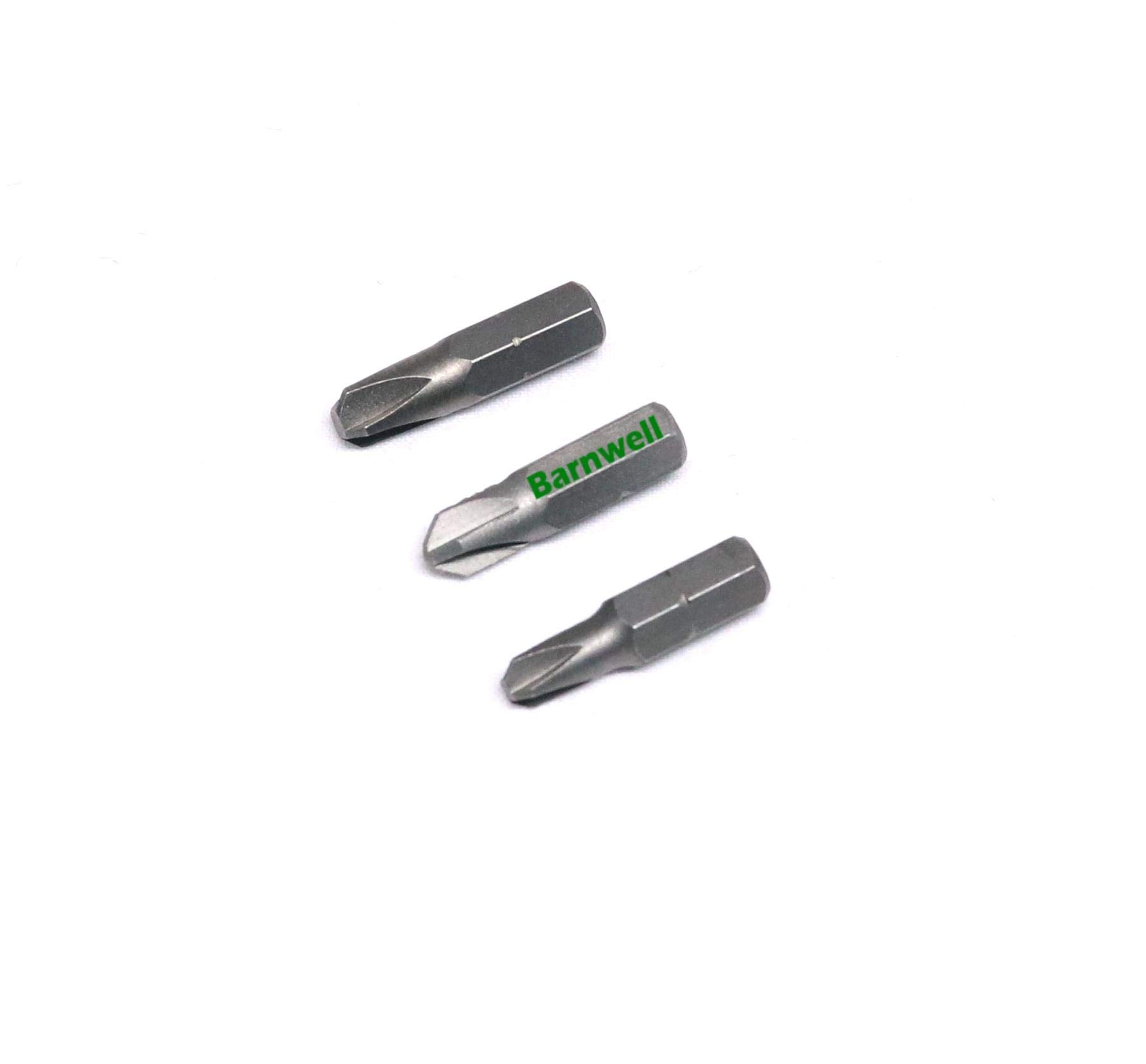 Barnwell Set Of 3 Security Tamperproof Torq-Set Screwdriver Bits 6, 8, 10 Offset Philips