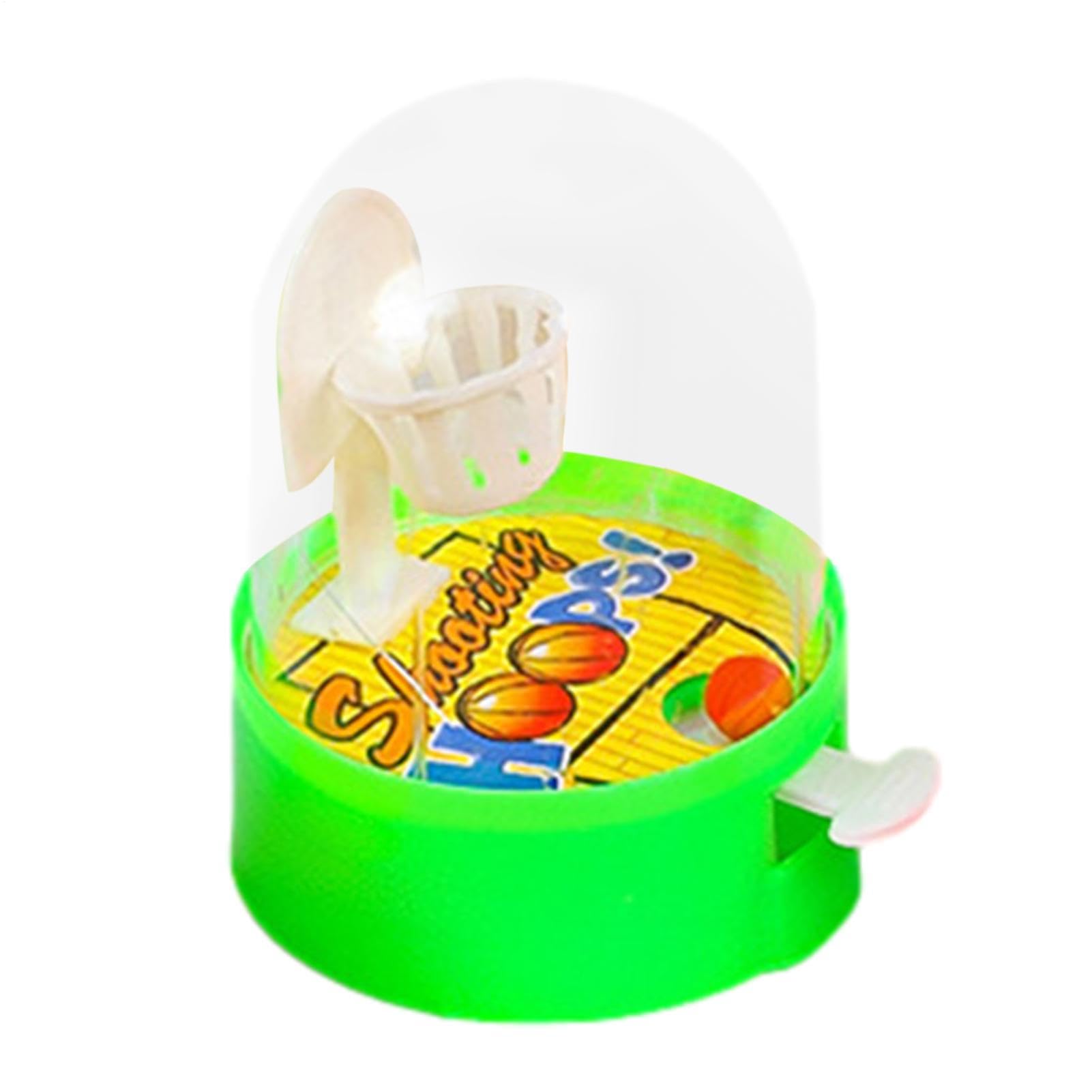 Mini Basketball Game Set, Finger Toys Basketball Machine, Handheld Arcade Games, Portable Hoop, 4.4 x 4.4 x 6cm