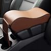 MeiBoAll Car Armrest Cushion,Memory Foam Car Armrest Pad,Auto Center Console Armrest Pillow with Phone Holder Storage Bag Universal Fit for Most Car