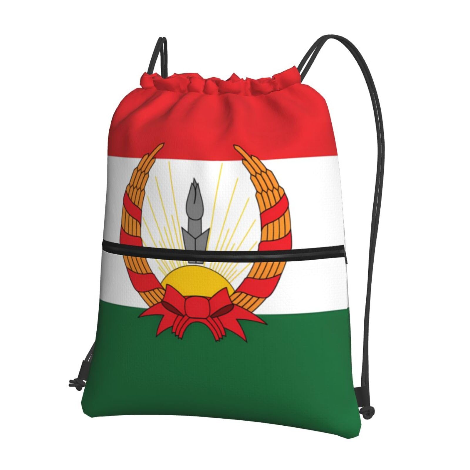 Ninainaid Flag of Mahabad Drawstring zipper Backpack Drawstring Backpack Bag SportGymSackpack Gym Shopping Sport Yoga.