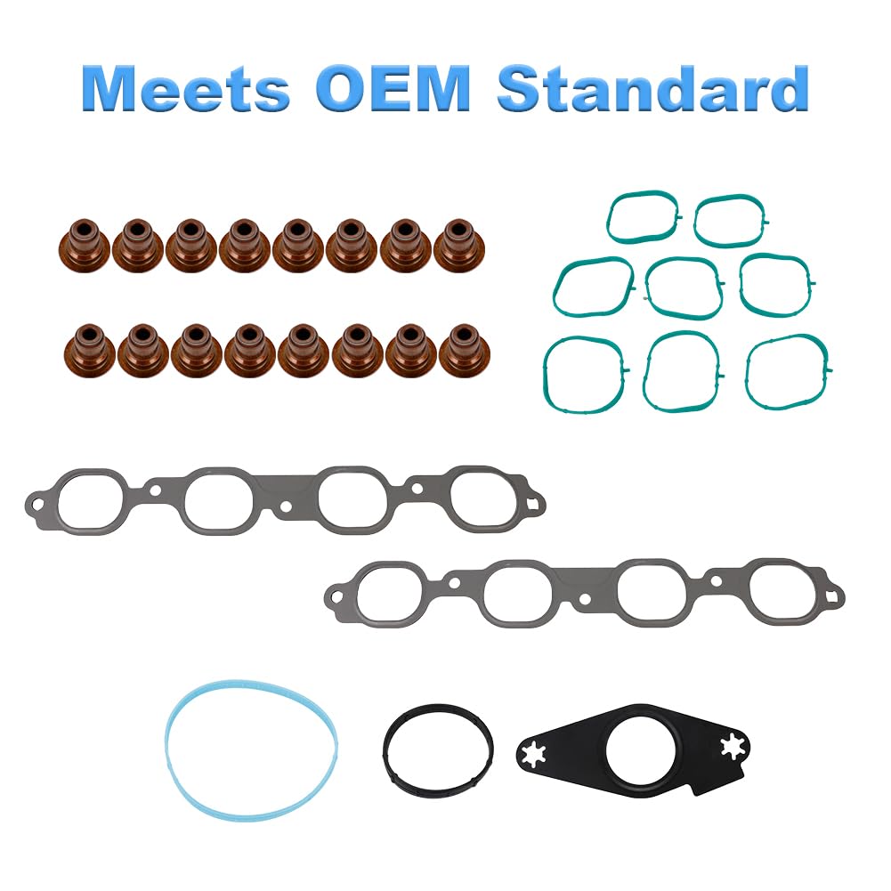 Cylinder Head Gasket Set Compatible with 2014-2019 Chevy Silverado 1500 Suburban Chevy Tahoe, GMC Sierra 1500 Yukon XL 5.3L V8 L83 Replacement for HGS4308 HS26744PT HS54996 HS8429 12657968
