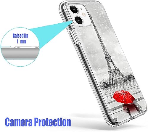 Miniatura 6 de Funda para iPhone 11 para mujeres, hombres y niñas, a prueba de golpes, delgada, flexible, suave, TPU, funda protectora completa para teléfono con
