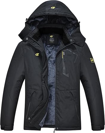 Pdbokew Womens Skiing Snowboarding Jackets Fleece Hood Mountain Snow Coat