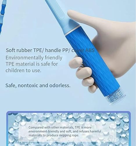 Miniatura 3 de Paquete de 2 cuerdas de saltar para fitness, cuerda de salto segmentada mejorada para entrenamiento, cuerda de saltar ajustable para hombres y