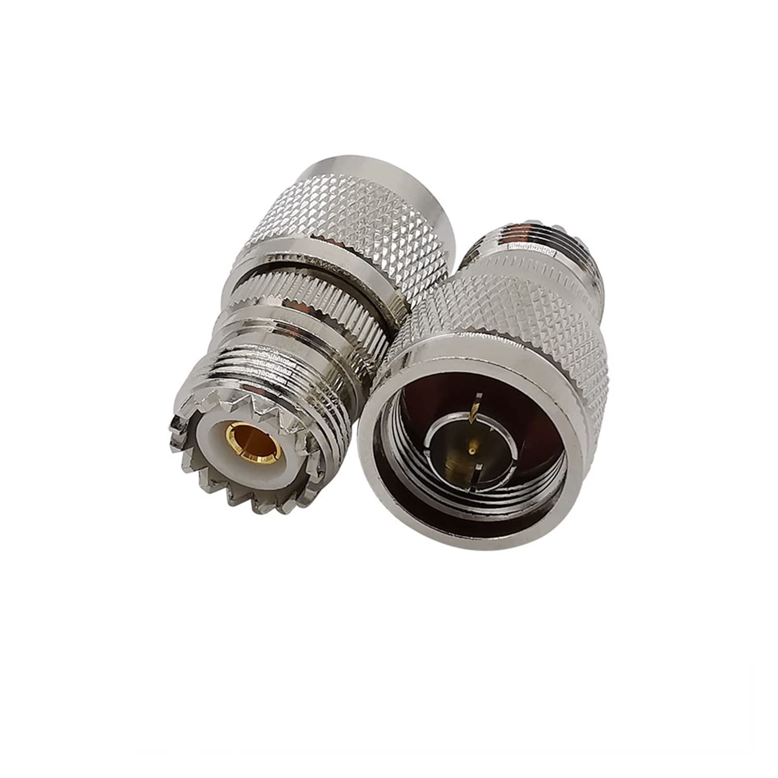Demasiado 4pcs / lot métal UHF so239 pl259 Féminin mâle à n mâle fiche fiche Jack Droite RF Kit de connecteur Adaptateur coaxial coaxial