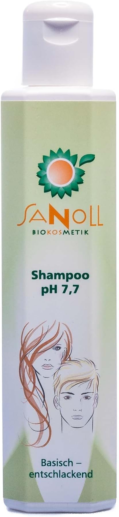 Organic Shampoo pH 7.7 Basic-Deacidifying 200ml by Sanoll