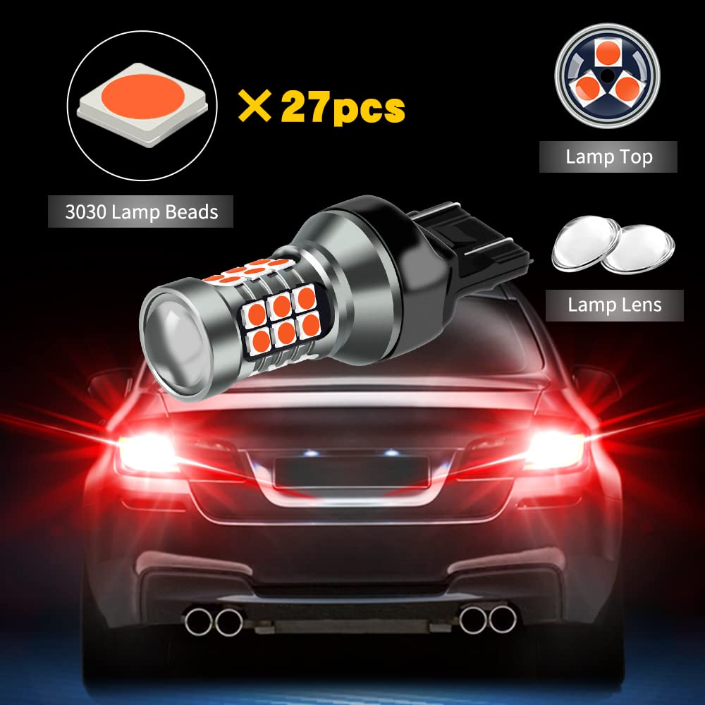 Lampadine LED T20 W21W 7443 Per Auto - 12V/24V - Doppio Pack - Luci Stop, Retromarcia E Frecce - Super Luminose - Foto 9