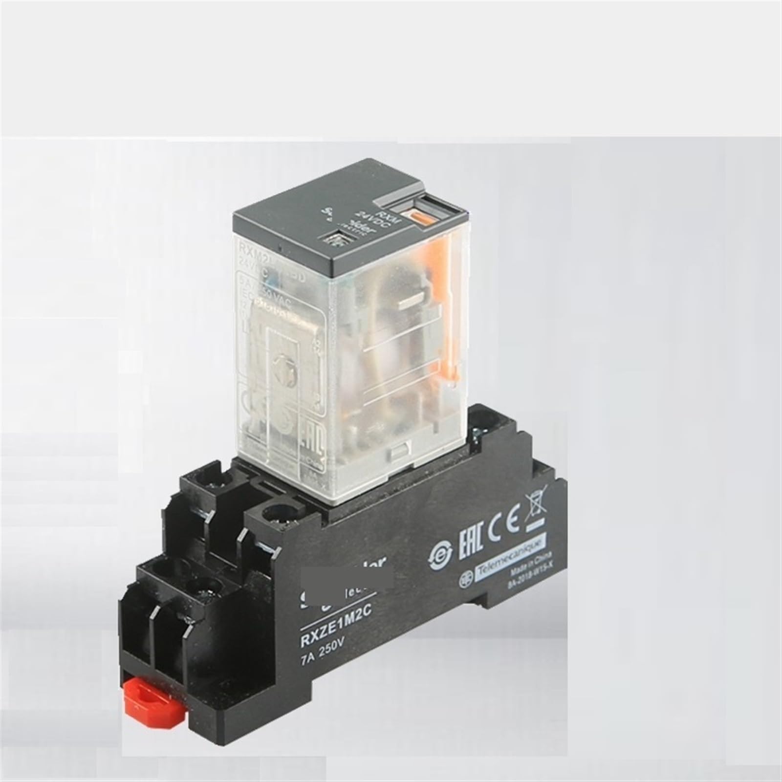 Douille RXZE1M2C BAWHO fixe pour connecter les relais RXM2 7A 250V