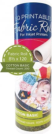 Amazon.com: EQ Electric Quilt Printables Fabric Roll for Inkjet ...