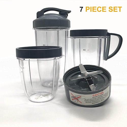 Miniatura 8 de Juego de tazas y cuchillas para sistema mezclador de licuadora de alta velocidad NutriBullet de repuesto, piezas de repuesto nutribullet serie 900