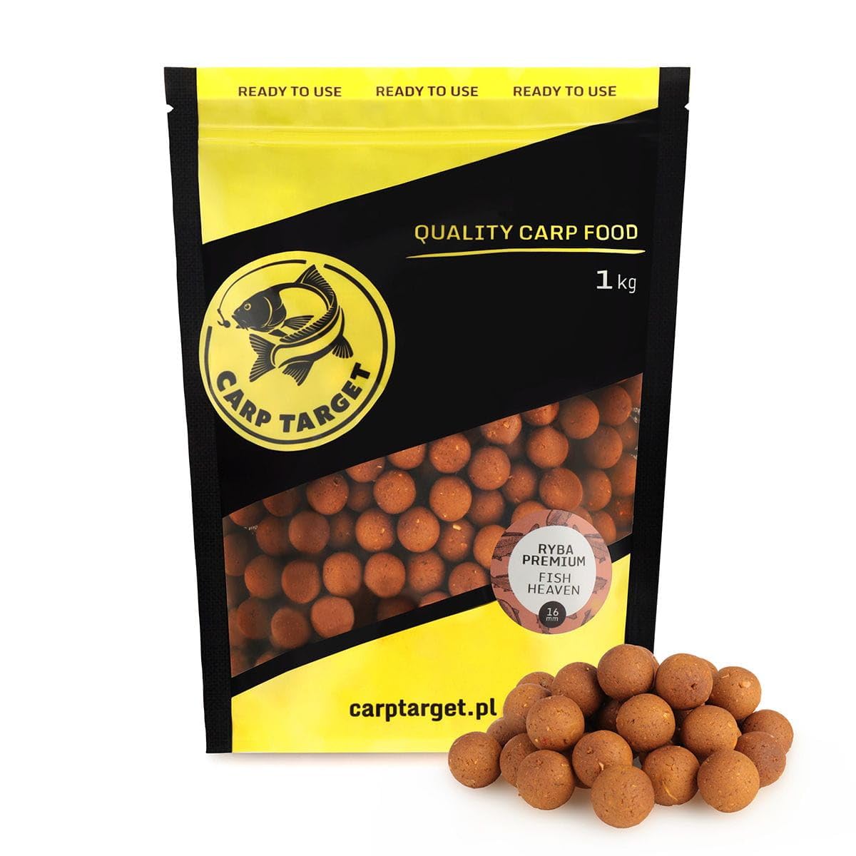 Kulka proteinowa Ryba Premium 16 mm - Fish Heaven 1kg - 10 jajek na 1 kg kulek - Tonąca kulka przynęta na karpie i amury - aromatyczna mieszanka mączek Haith's