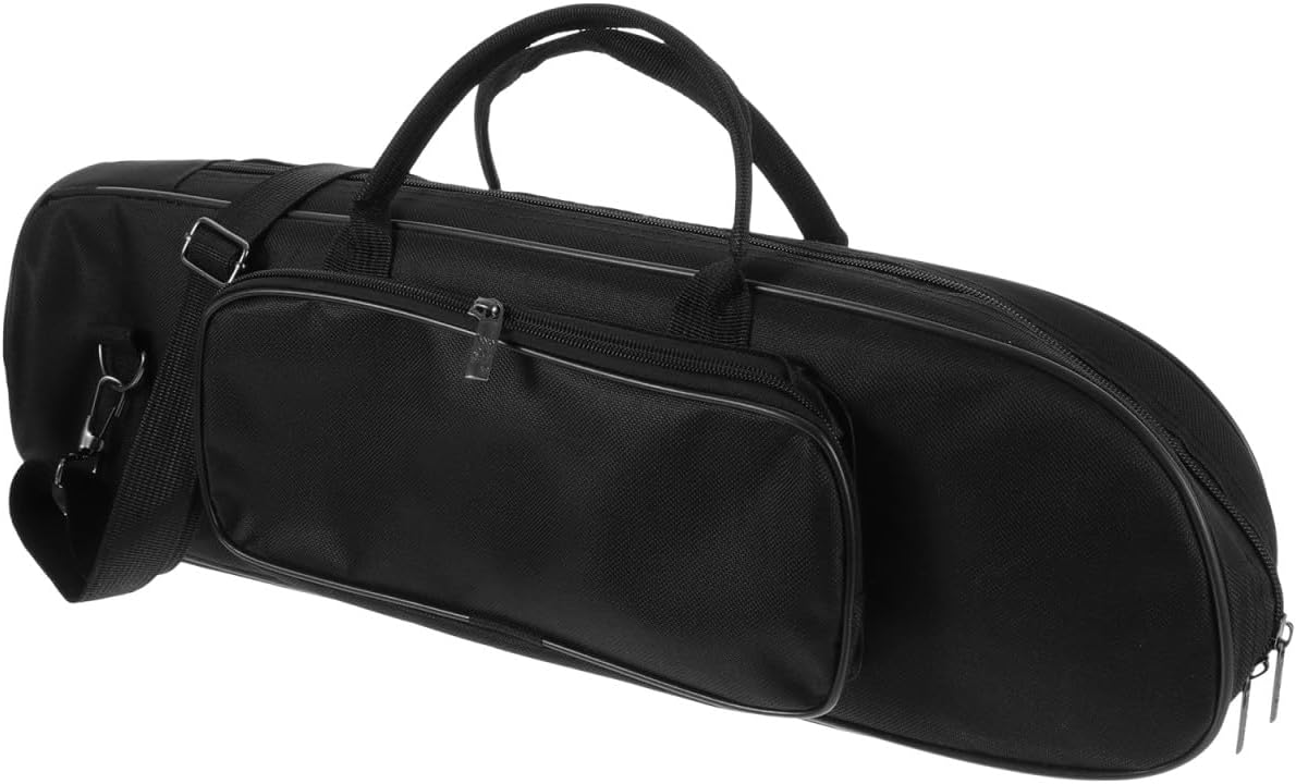 Hemoton Outdoor Trumpet Storage Bag Oxford Cloth Single Shoulder Musical Instrument Pouch Thickened Protective Case for Travel and Daily Use