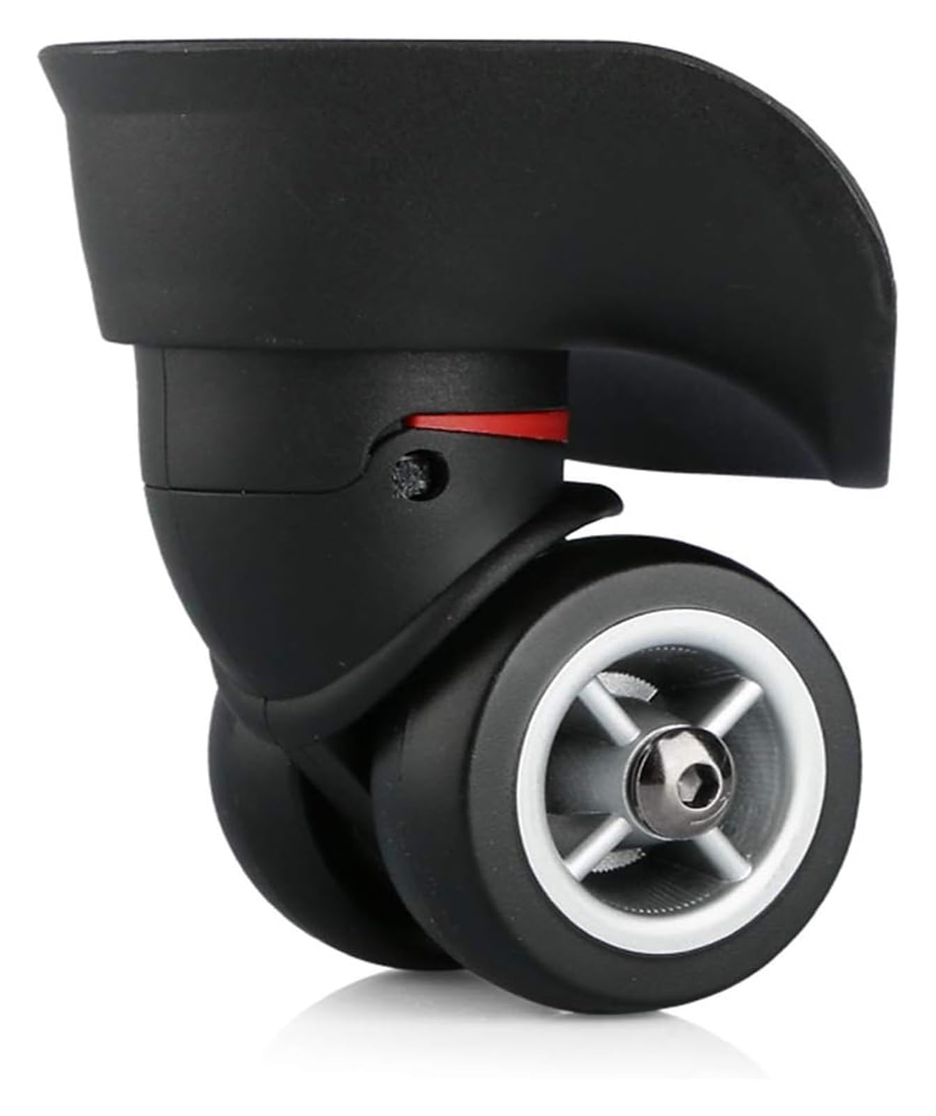 Ruote girevoli a 360° per valigie, parti di ricambio silenziose per bagagli, accessori di riparazione per ruote da viaggio bianche