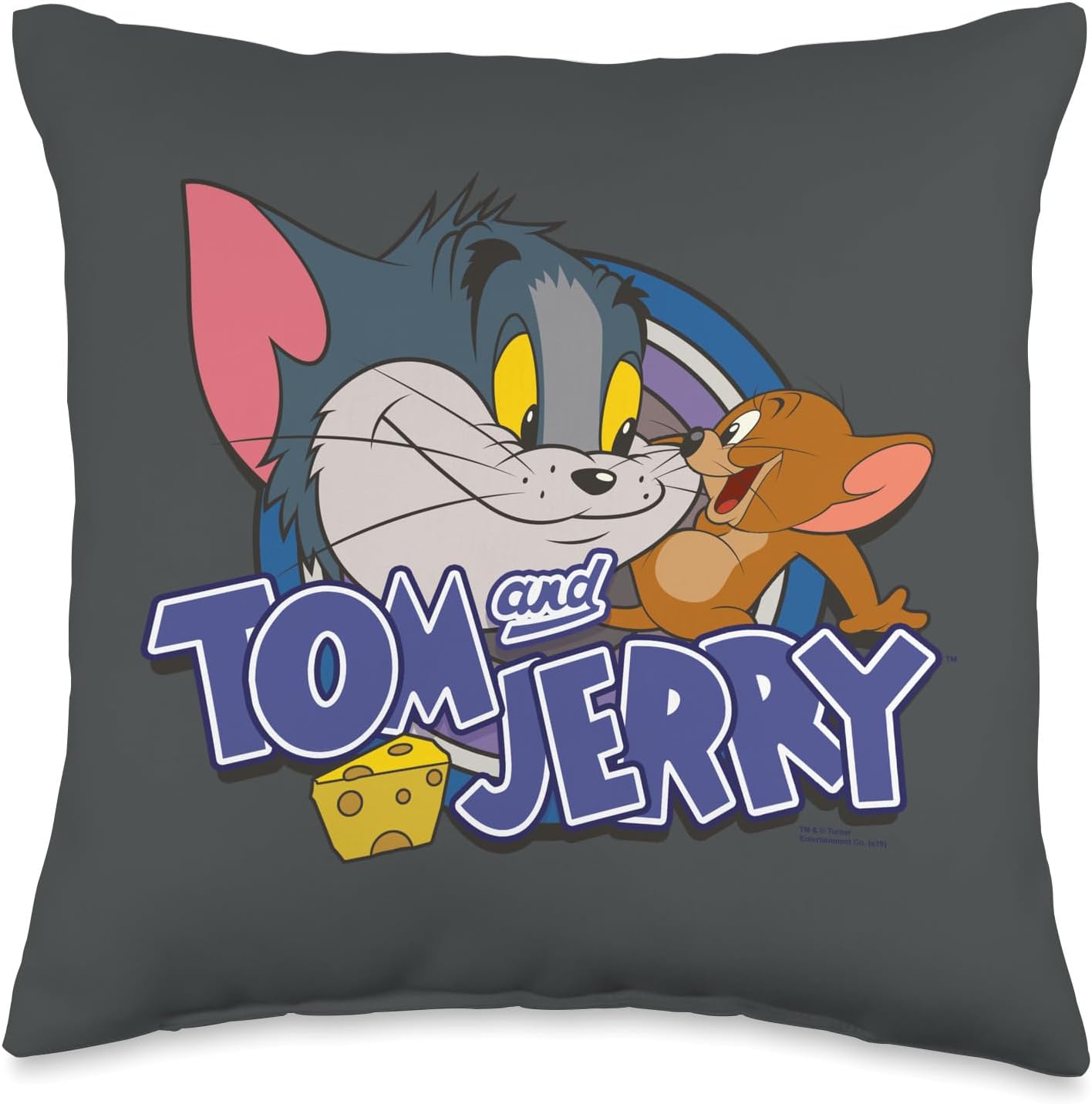 Tom and Jerry Friendly Enemies Throw Pillow