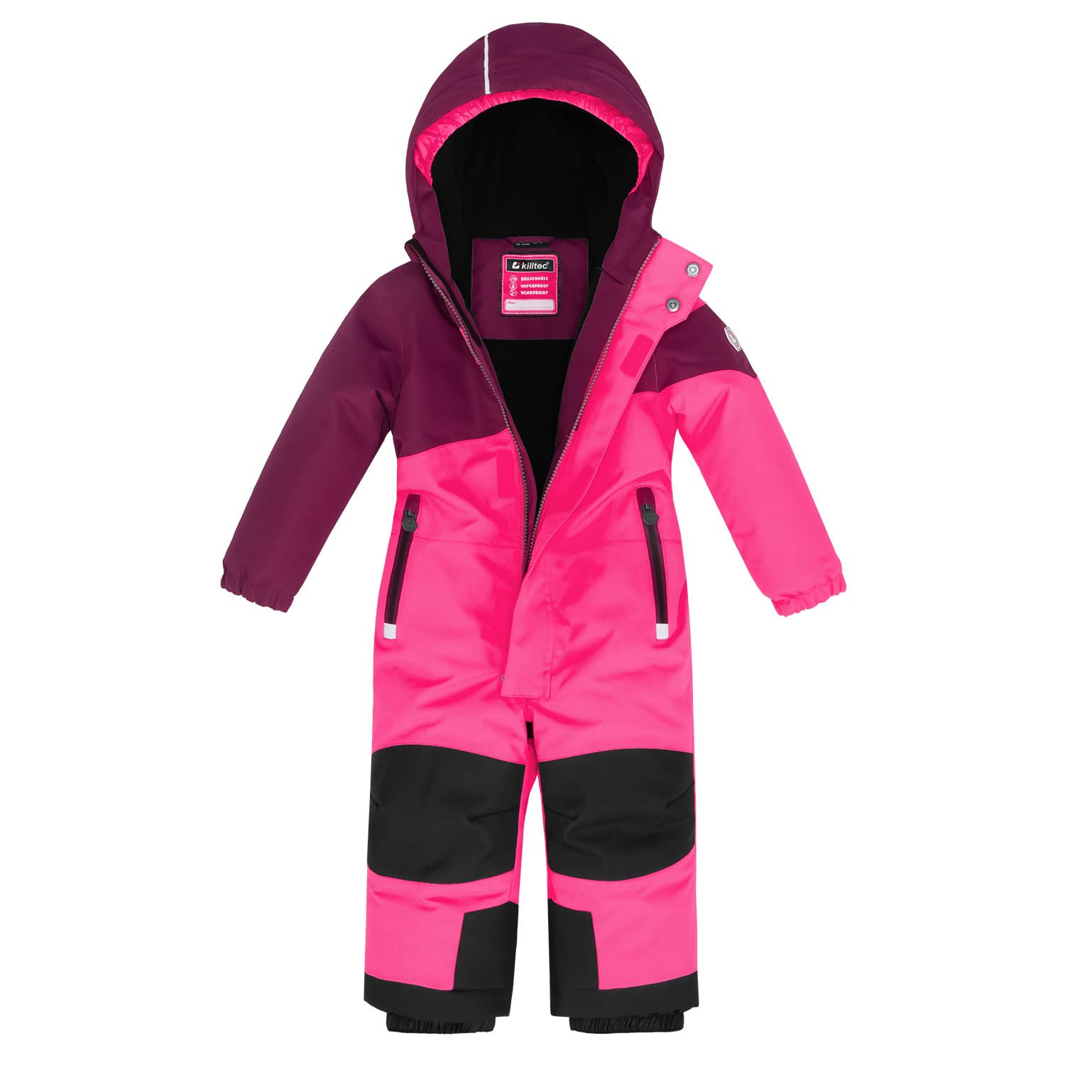 Killtec Kinder Skioverall wasserdicht 10.000 mm Wassersäule - winddicht, atmungsaktiv, warm - Knie, Po und Bein verstärkt