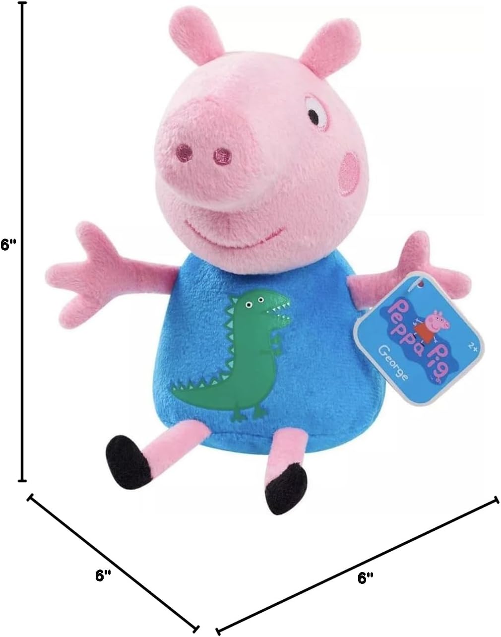 Peppa Pig 6 Inch Bean Plush | George