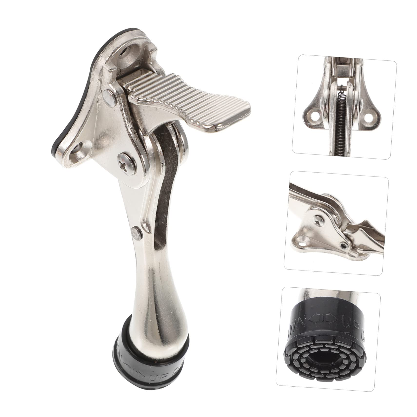 DOITOOL 4 Piezas Topes de Puerta de Seguridad Automáticos Diseño de Pedal para Casa y Oficina