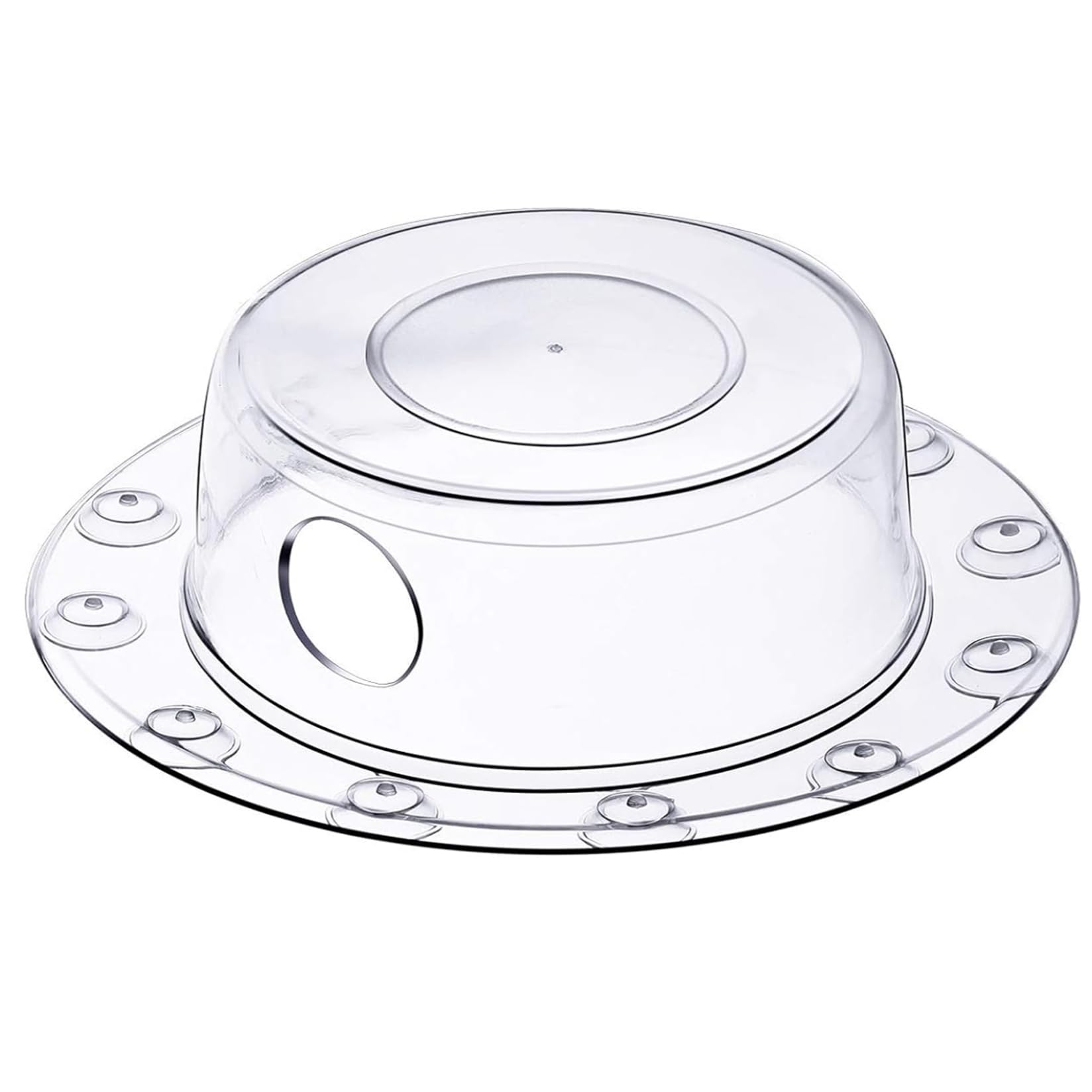 Hbbgdiy Transparent Bathtub Overflow Drain Cover 6x6 Inch, Adds Extra Water Depth for Deeper Bath, Reusable Bathroom Tub Overflow Stopper, Easy to Install Bathtub Accessory