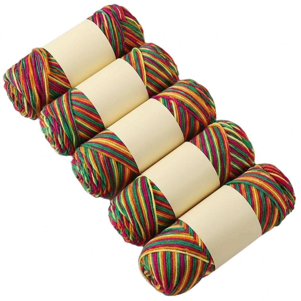 Fil mélangé acrylique haut de gamme, effet teint dans l'espace pour crochet d'art
