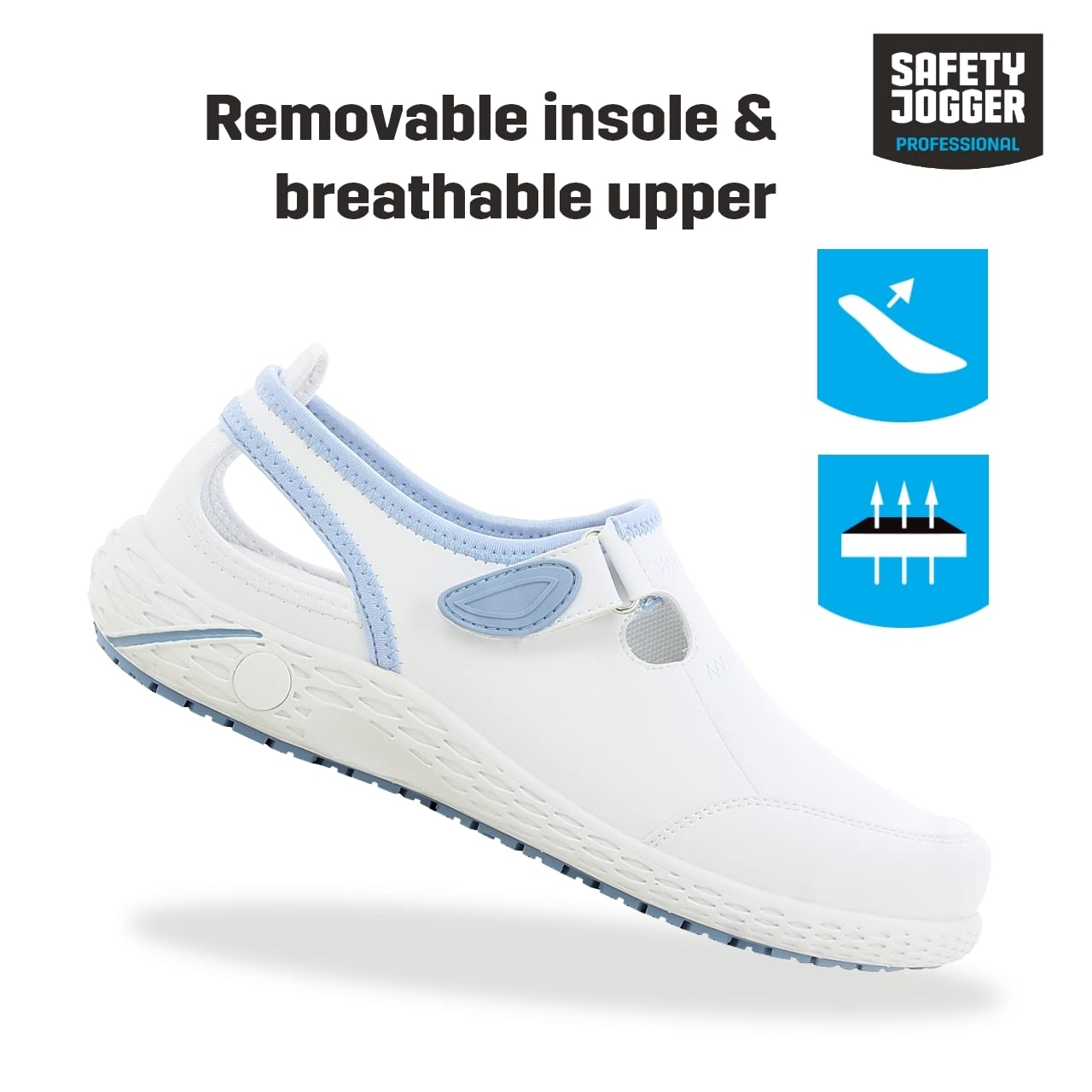 SAFETY JOGGER Sicherheits und Arbeitsschuhe Damen - LINA - Pflegeschuhe, Berufsschuhe Pflege