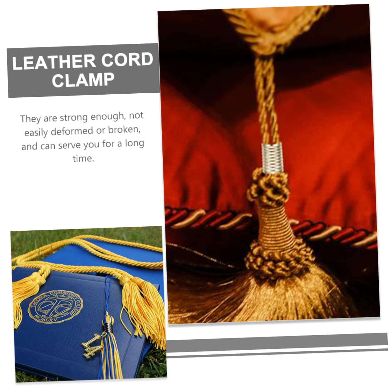 Hohopeti Jewelry Making Clips 160pcs Iron Leather Cord Clips Flat Nosed Plier Compatible No Burrs