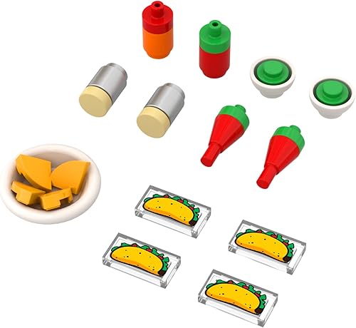 Miniatura 15 de Brick Loot Mini City - Juego de construcción de carrito de sushi, 268 piezas, modelo de camión de comida japonesa para niños a partir de 6 años