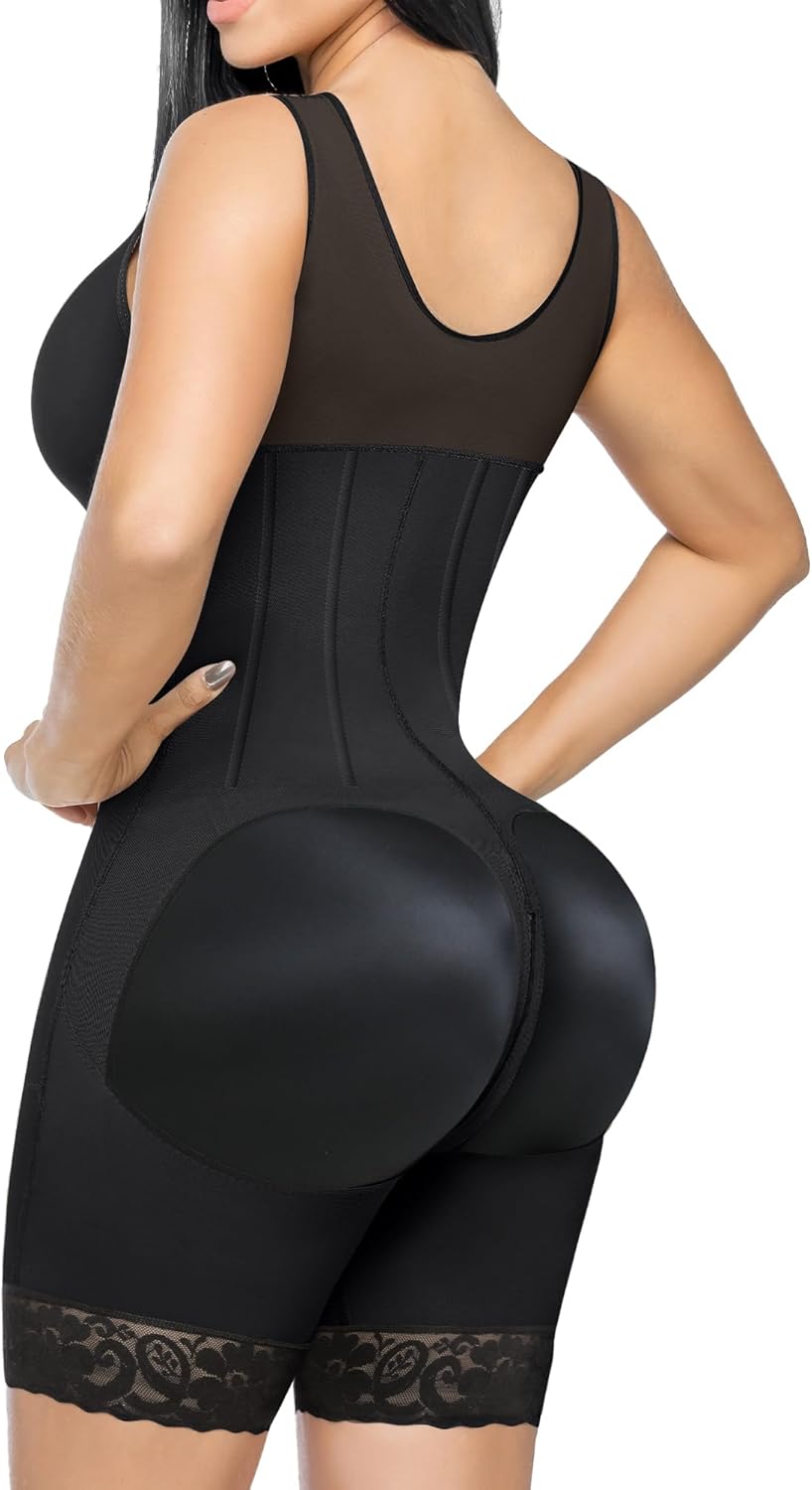 YIANNA Overbust Fajas Colombianas Shapewear for Women Tummy Control Body Shaper Girdles Post Surgery Compression Garment - Image 2