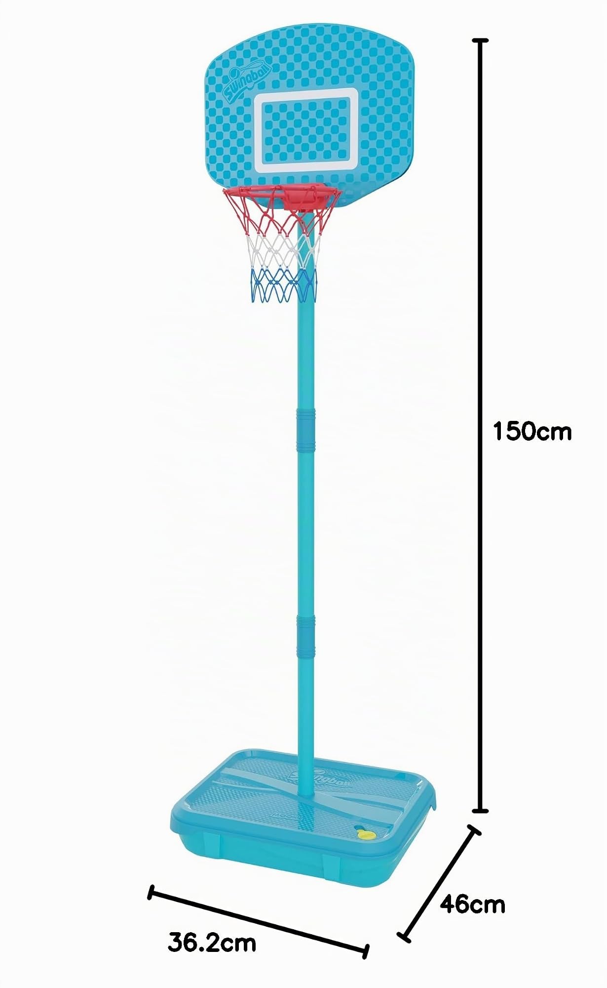 Swingball Kids Height Adjustable Basketball Hoop with Basketball