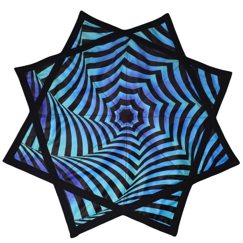 Flowstar Anfänger Flow Star Spinning Tuch Einfach drehen Seitendruck Jonglieren und Geschicklichkeit Spielzeug Fingerspitze Drehen Flow Spielzeug Dapo Star (Style-11)