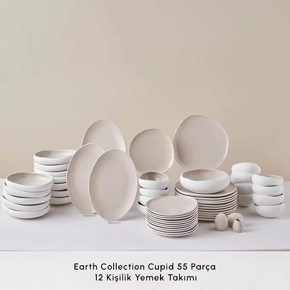 Karaca Earth Collection Cupid 55 Parça 12 Kişilik Yemek Takımı