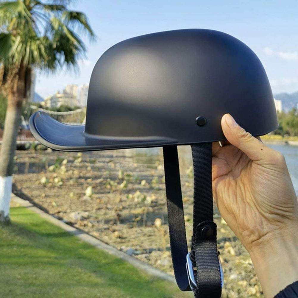 Professionale retrò Portatile Mezzi Caschi Jet Caschi Cromwell, Unisex Motociclo Casco Half-Face Helmet Aperto Casco Conchiglia, per Motorino Scooter Bici Casco Tedesco Classico, DOT e ECE Omologato