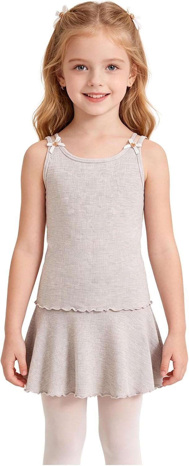 Linjinx Camisole Tank Top for Girls Cami Vest Sleeveless T-shirts Blouse Undershirts Sports Workout