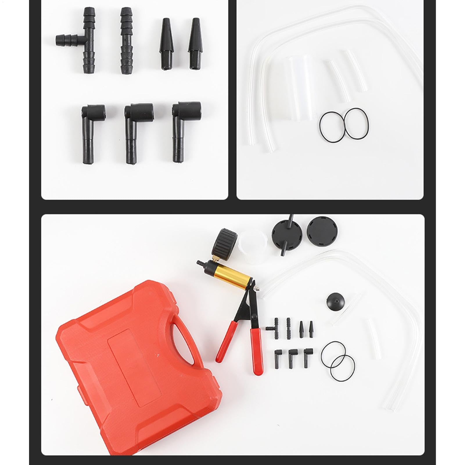 Kit Sanguinamento Freni Kit Per Spurgo Freni A Depressione Manuale - Pompa Tester Di Pressione Per Liquido Freni Con Scatola Pompa Vuoto Per Freni Manuale - Foto 12