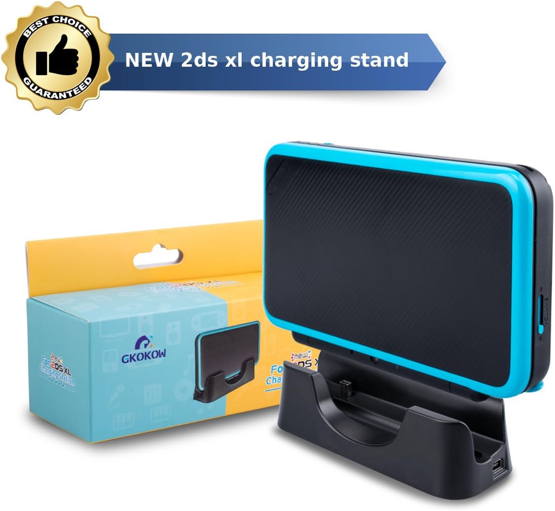 New Nintendo 2DS XL Charging Dock with USB Charging Cable Charger Station Cradle Stand