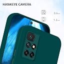 Pikkme Mi Redmi 10 Prime Back Cover Soft Matte Liquid Silicone TPU | Camera Protection | Shockproof Slim Back Case for Mi Redmi 10 Prime (Green) gallery image