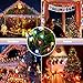 Toodour Solar Christmas Lights Outdoor, 2 Packs Total 144ft 400 LED Solar String Lights with 8 Mode, Outdoor Christmas String Light for Garden, Patio, Fence, Balcony, Xmas Tree Decor - Multicolor