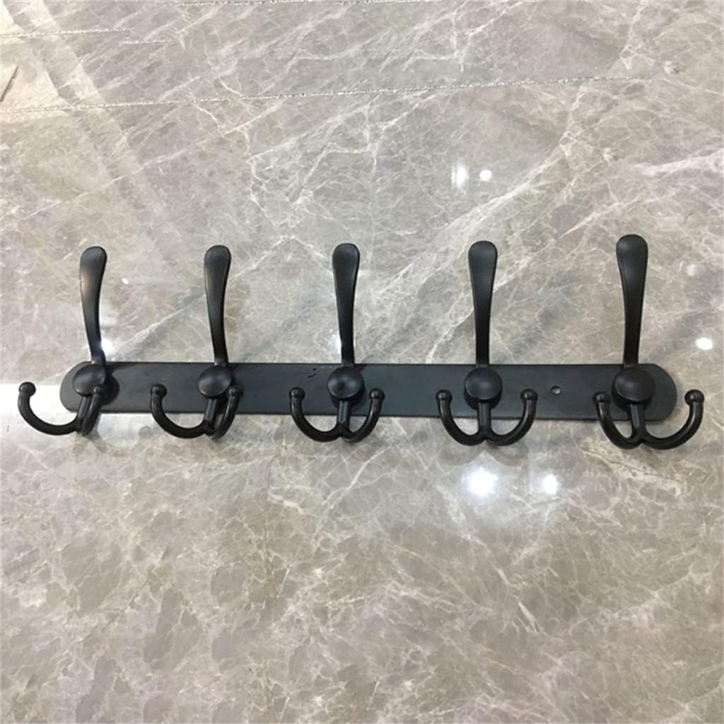 5 Hooks Stainless Steel Wall-Mounted Bathroom Bath Ball Hook Rack Bedroom Coat Hanger Home Storage Clothes