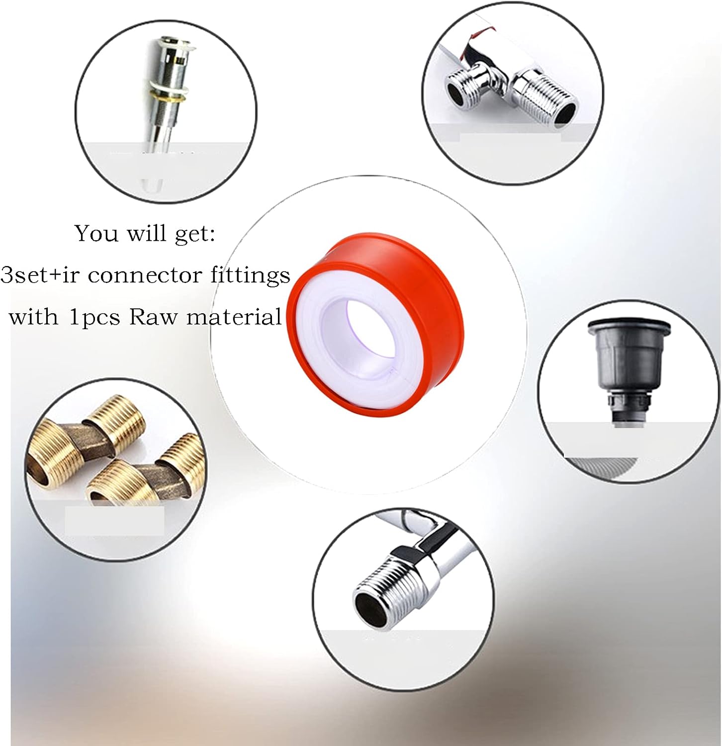 3set Quick Connect Air Coupler，Air Compressor Accessories Fittings Plug Kit，Air Compressor Fittings Plug Kit Socket Connector（PM20+PF20）