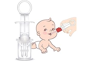 haakaa 1 Count Baby Oral Feeding Syringe: Pacifier Liquid Medicine Dispenser with Oral Syringe