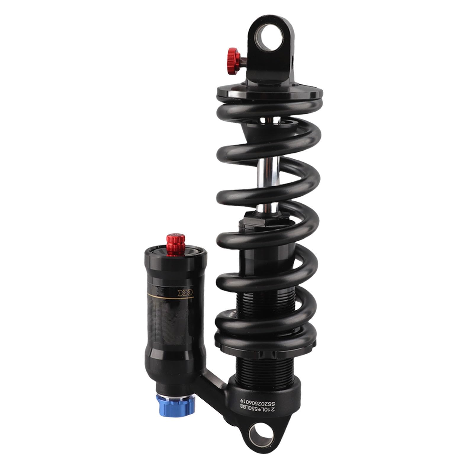 Generic Amortyzator Rowerowy Doskonała Technologia Sprężyn Hydraulicznych ze Stopu Aluminium do Motocykli Elektrycznych, Amortyzator Sprężynowy Tylnego Zawieszenia Roweru do Rowerów Górskich (210 MM)