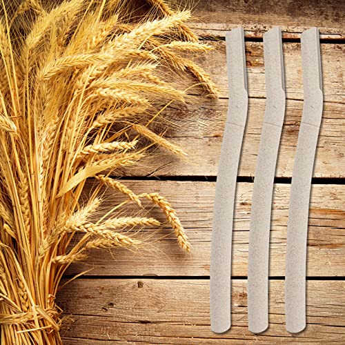 Cheeroyal 3/6PCS Lames de dermaplaning pour le visage, Biodégradable WheatStraw Sourcils Rasoir Visage Peach Fuzz Remover Rasoirs Visage pour Hommes et Femmes (6) – vue 5