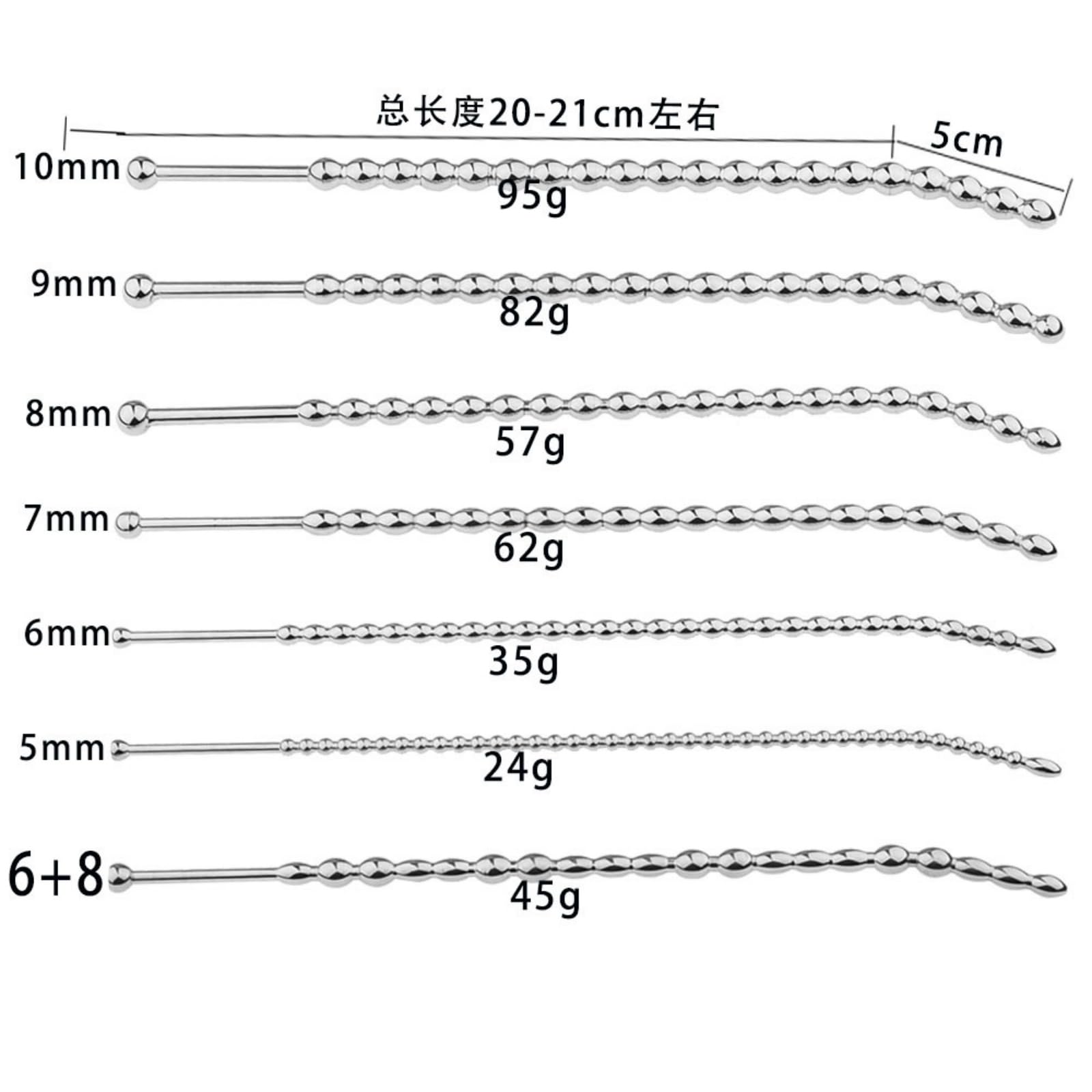 7 tailles tige de fitness urétrale pour homme en métal pour exercices Accessoires de protection - frM59 (3 pcs(5mm/6mm/6+8mm mixed）)