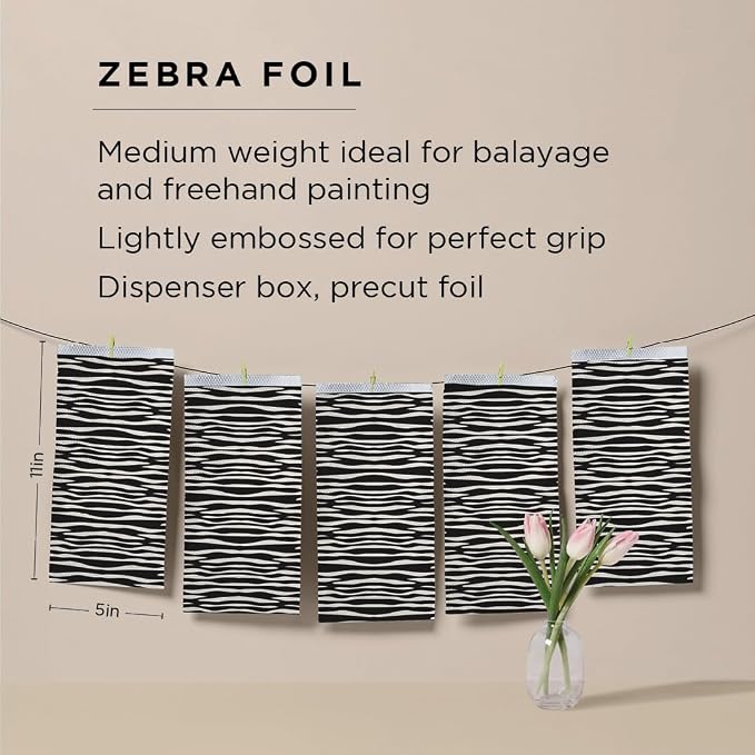 Hojas de papel aluminio para cabello Fromm Pop Up, 5 x 11 pulgadas, 500 unidades miniatura 2