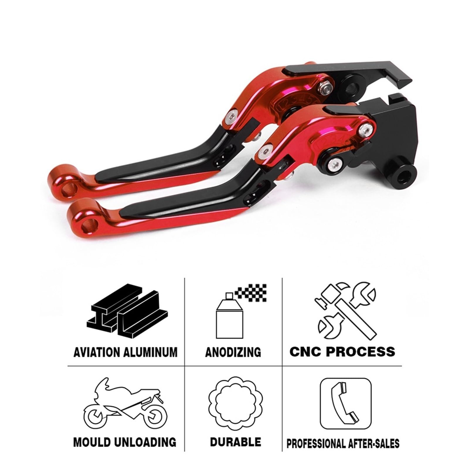 Fit For Yamaha R25 YZF-R25 2015-2024 Palanca Embrague Freno Ajustable For Motocicleta Empuñaduras Mano Extensibles Plegables(W -1)