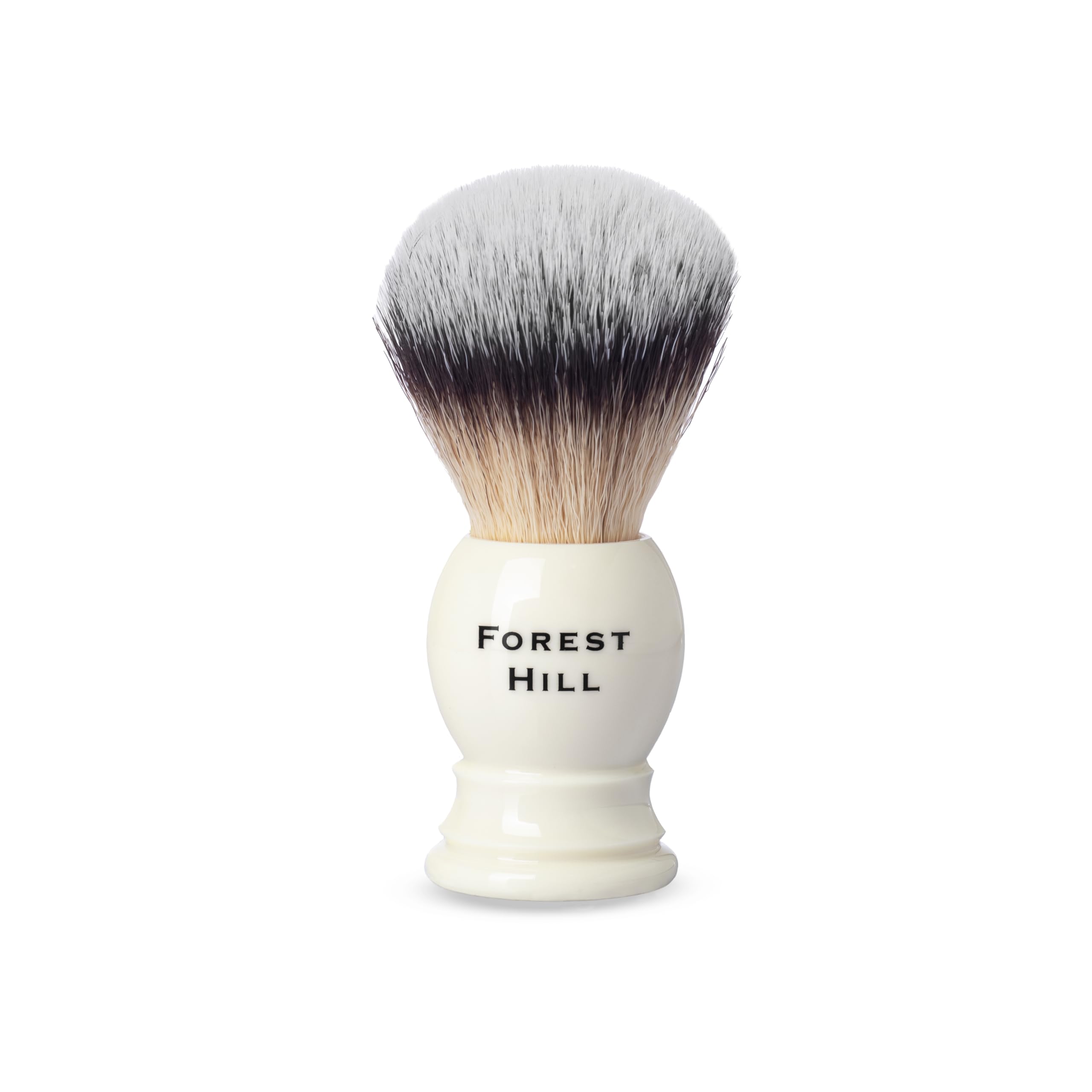 Forest Hill Ashford Premium Shaving Brush For Men, Super Soft Bristles & Ergonomic Design With Brush Holder, Compact and Easy Grip, Ideal For Personal and Professional Salon (White Brush & Stand) 4